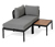 Lounge modulaire avec tressage textile