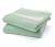 2 linges de toilette premium, vert