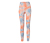 Legging de sport 7/8, orange-bleu