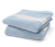 2 serviettes de toilette premium, bleues