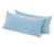 2 taies d’oreiller en microfibre, bleu clair