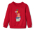 Sweat-shirt enfant avec intérieur gratté, rouge