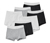 7 boxers pour enfant, gris/blanc/noir