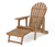 Fauteuil de relaxation Adirondack simple avec repose-pieds extensible 