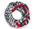 Foulard loop imprimé