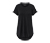 T-shirt long, noir - Noir