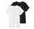 2 t-shirts de sport pour enfant, noir/blanc