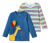 2 t-shirts manches longues pour enfant, girafe