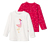 2 T-shirts manches longues pour enfant, flamant rose