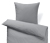 Parure de lit en percale, taille normale, gris