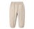 Pantalon tissé à taille élastique en coton bio, beige