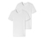 2 t-shirts SCHIESSER en coton bio, blanc