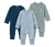 3 pyjamas pour bébé, bleu