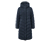 Manteau matelassé à capuche, bleu foncé