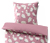 Parure de lit en microfibre, taille normale, vieux rose