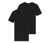 2 t-shirts SCHIESSER en coton bio, noir - Noir