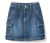 Jupe en jean pour enfant, bleu