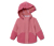 Veste en softshell pour enfant qui change de couleur quand il pleut, rose