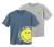 2 T-shirts pour enfant « Smiley »