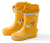 Bottes de pluie, jaune, chien