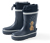 Bottes de pluie, bleu, chien